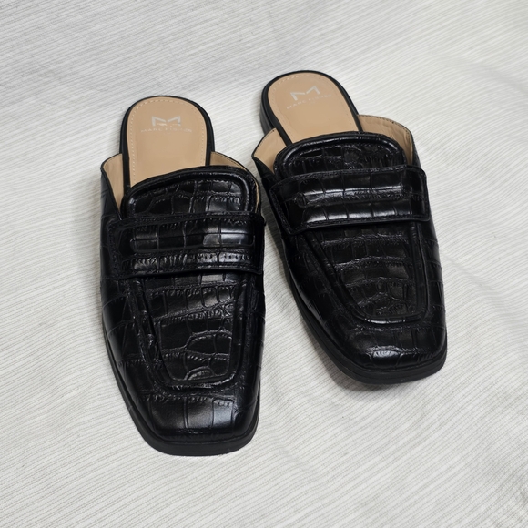 Marc Fisher Crocodile Skin Flat Loafers - Picture 1 of 5